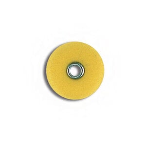 3M™ Sof-Lex™ Extra-Thin Contouring and Polishing Discs, 3/8" Diameter, Superfine, Yellow, Pop-On, 85/Pkg, 2381SF