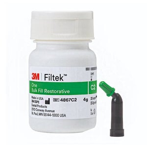 3M Filtek One Bulk Fill Posterior Restorative, Shade C2, 0.2 g Capsules, Pack of 20