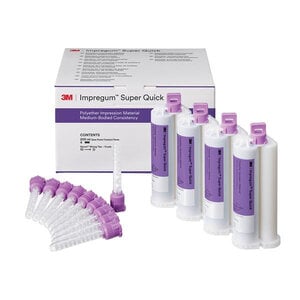 3M™ Impregum™ Super Quick Polyether Impression Material, Medium Body Refill, 50 mL Cartridges, Pkg/4, 69417