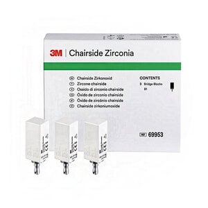 Chairside Zirconia CEREC Milling Block, 39mm, Shade B1, Pack of 3