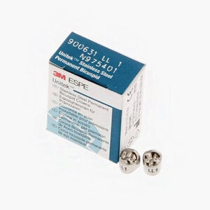 3M Unitek Permanent Stainless Steel Crowns, LL-1 (Lower Left First Bicuspid), Refill Pkg/5