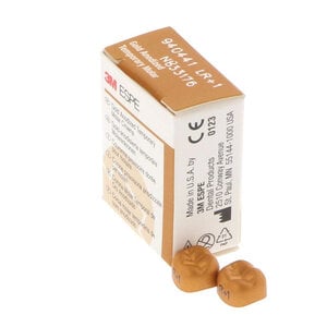 3M Unitek Gold Anodized Temporary Crown, Lower Right Second Molar, Size 1 (LR-1), Pack of 5