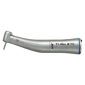 NSK Ti-Max X20L Low Speed Electric Contra Angle Handpiece Attachment, 1:1 Optic, FG Burs, C605