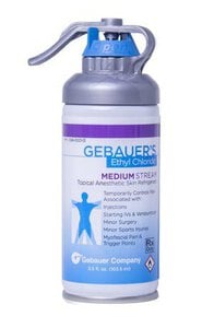 Gebauer Ethyl Chloride Medium Aerosol Spray, 3.5 oz Can