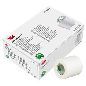 3M Micropore Surgical Tape, 2" Width x 10 yd Length, 1 Roll
