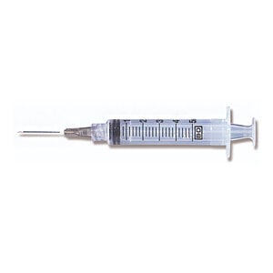 BD 5mL Syringe with 21G x 1-1/2" Luer Lock Needle, Sterile, 100/Box