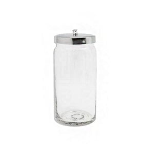 Tech-Med Glass Dressing Jar, 4" x 4", with Stainless Steel Lid, 6/Box