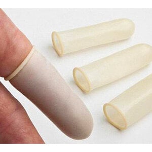 Tech-Med Latex Finger Cots, Large, Non-Powdered, Pre-Rolled, 144/Box