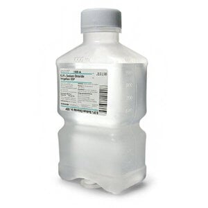 B. Braun 0.9% Sodium Chloride Irrigation Solution, 1000mL Plastic Bottle, Sterile, DEHP-Free, Each