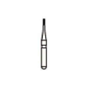 NTI Nano Prep FG Diamond Rotary Instrument, Medium Grit, Blue Ring, Cylinder, Size 007, Pkg/5, N838-007