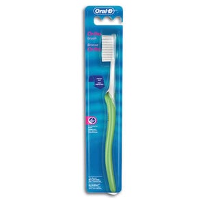 Oral-B Orthodontic Toothbrush, V-Shape, Soft Bristles, Size 35, Pack of 12