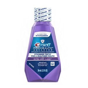Crest Pro-Health Advanced Enamel Care Mouthwash, Alcohol-Free, Fluoride Rinse, 1.2 fl oz (36 mL) Bottles, 48/Case