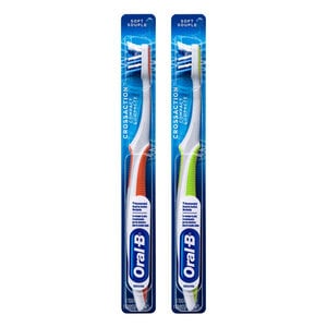 Oral-B CrossAction Compact Toothbrush, Assorted Colors, Box of 12
