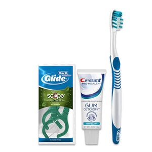 Oral-B Daily Clean Solution Bundle (72 Patient Packs), Includes Toothbrushes, Toothpaste, Floss Picks & Bags