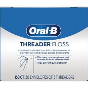 Oral-B Glide Pro-Health Threader Floss, 150/Box (30 Envelopes of 5), 80775811