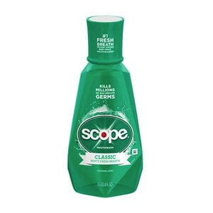 Scope Original Mint Mouthwash, 1 Liter Bottle, Case of 6