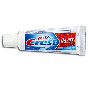 Crest Kids Cavity Protection Toothpaste, Sparkle Fun, Bubblegum, 0.85 oz Tubes, 72/Case