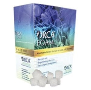 ORCA Foam Absorbable Hemostatic Gelatin Sponges, 10mm x 10mm x 10mm, Box/32