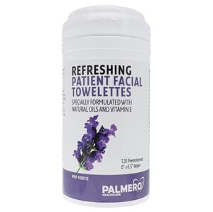 Refresh Patient Facial Towelettes, Lightly Scented with Lanolin, 6 x 6-3/4 inches, 120/Box