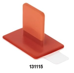 Pac-Dent EzAim SoftBite Disposable Adhesive Cushioned Bite Tab Sensor Holders, Universal Red, 100/Box, 131115