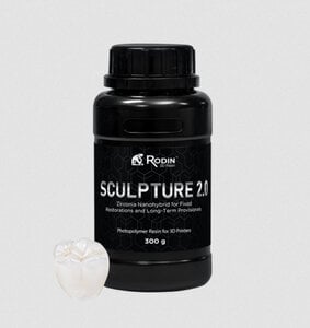 Rodin™ Sculpture 2.0 Zirconia Nanohybrid 3D Resin, Shade A1, 300g Bottle, 23911