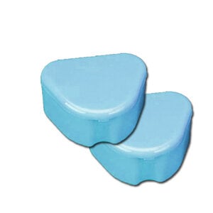 Plasdent Deep Dish Retainer Box, Neon Blue, Pack of 12