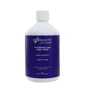 POPWHITE Power of Purple Whitening Oral Rinse, Mint, 16.9 fl oz Bottle, 01KT1G0WTDG8FCZ42YGZS2RD2A
