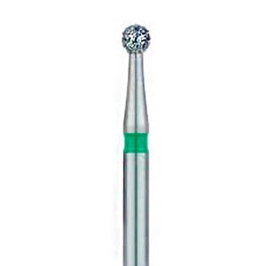 Solo Diamond® Single-Use Diamond Burs FG, Ball, 0110, 1.0mm, Medium, 25/Pkg