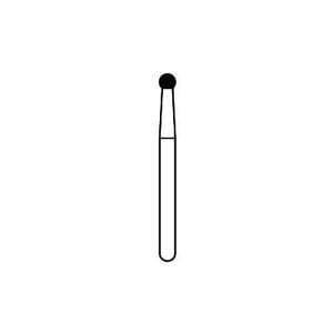 Solo Diamond® Single-Use Diamond Burs FG, Ball, 0116, 1.6mm, Medium, Pkg/25