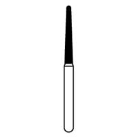 Solo Diamond Single-Use Diamond Burs FG, Round End Taper, 1112.10, 1.2mm, Coarse, Pkg/25