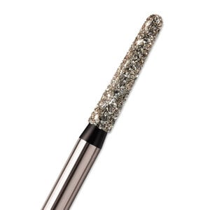 Solo Diamond® Single-Use Diamond Burs FG, Round End Taper, 1116.10, 1.6mm, Coarse, Pkg/25
