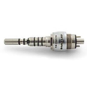 Sable Industries 6-Hole Multiflex LUX LED Coupler (KAVO Type), Quick Connect, Swivel, Water Regulator, 1/Pk, OEM P/N 1007.3201
