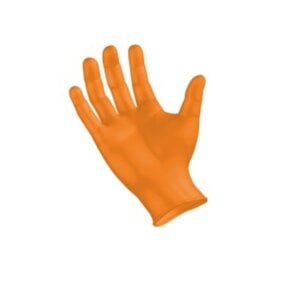 SemperForce Orange Nitrile Exam Gloves, Powder Free, Textured, Extra Small, Box of 100