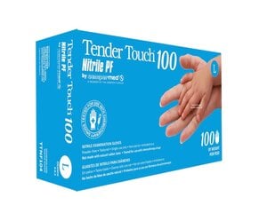 SemperCare Tender Touch Nitrile Exam Gloves, Powder Free, Textured, Large, Purple, 100/Box