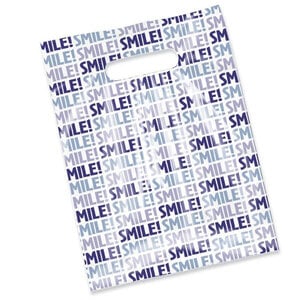 Smilemakers Clear Smile Scatter Bags, 7.5" x 10", Pack of 100