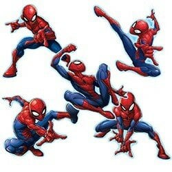 Smilemakers Spiderman Shaped Stickers Roll, 100 Count