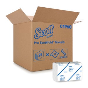 Halyard Scottfold Medium Multi-Fold Paper Towels, Case of 4375