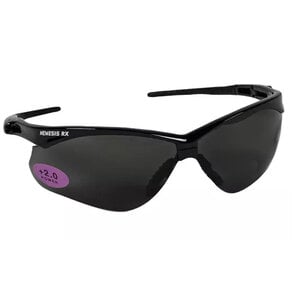 Halyard Nemesis Safety Glasses, Black Frame with Amber Lens
