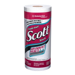 Scott Roll Towels, Perforated, 8.78 in x 11 in, 20 Rolls/Case