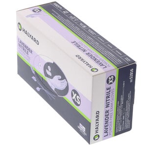 Halyard Lavender Nitrile Exam Gloves, Powder-Free, Non-Sterile, Extra Small, 250/Box, KC100