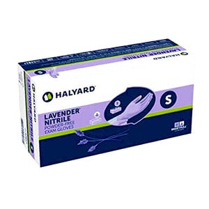 Halyard Lavender Nitrile Exam Gloves, Powder-Free, Non-Sterile, Small, 250/Box, KC100