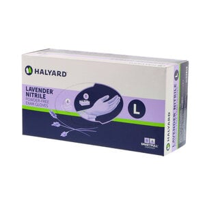 Halyard Lavender Nitrile Exam Gloves, Powder-Free, Non-Sterile, Large, 250/Box, KC100