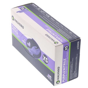Halyard Safeskin Purple Nitrile Exam Gloves, Powder-Free, Extra Small, 100/Box