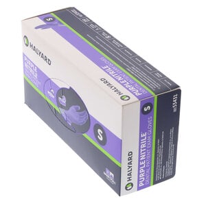 Halyard Safeskin Purple Nitrile Dental Exam Gloves, Powder Free, Small, 100/Box