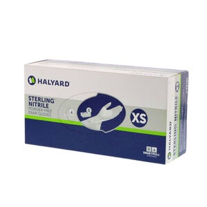 Sterling Nitrile Exam Gloves, Powder Free, Non-Sterile, Extra Small, Gray, 200/Box