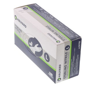 Sterling Nitrile Exam Gloves, Powder Free, Large, Gray, 200/Box