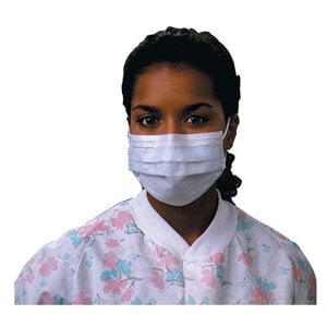Halyard The Lite One Standard Procedure Earloop Face Mask, Blue, 50/Box