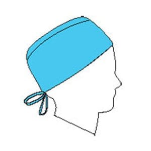 Halyard Blue Surgical Caps, Non-Sterile, Disposable, 100 per Box