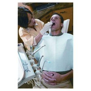 TIDI Polytowels 18" x 25" Mauve Tie-On Bib, 250 per Case