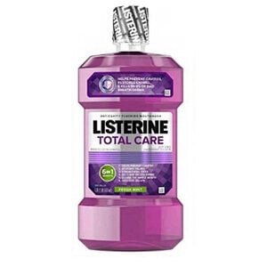 Listerine Total Care Anticavity Mouthwash, Fresh Mint, 1 Liter Bottle, 6/Case